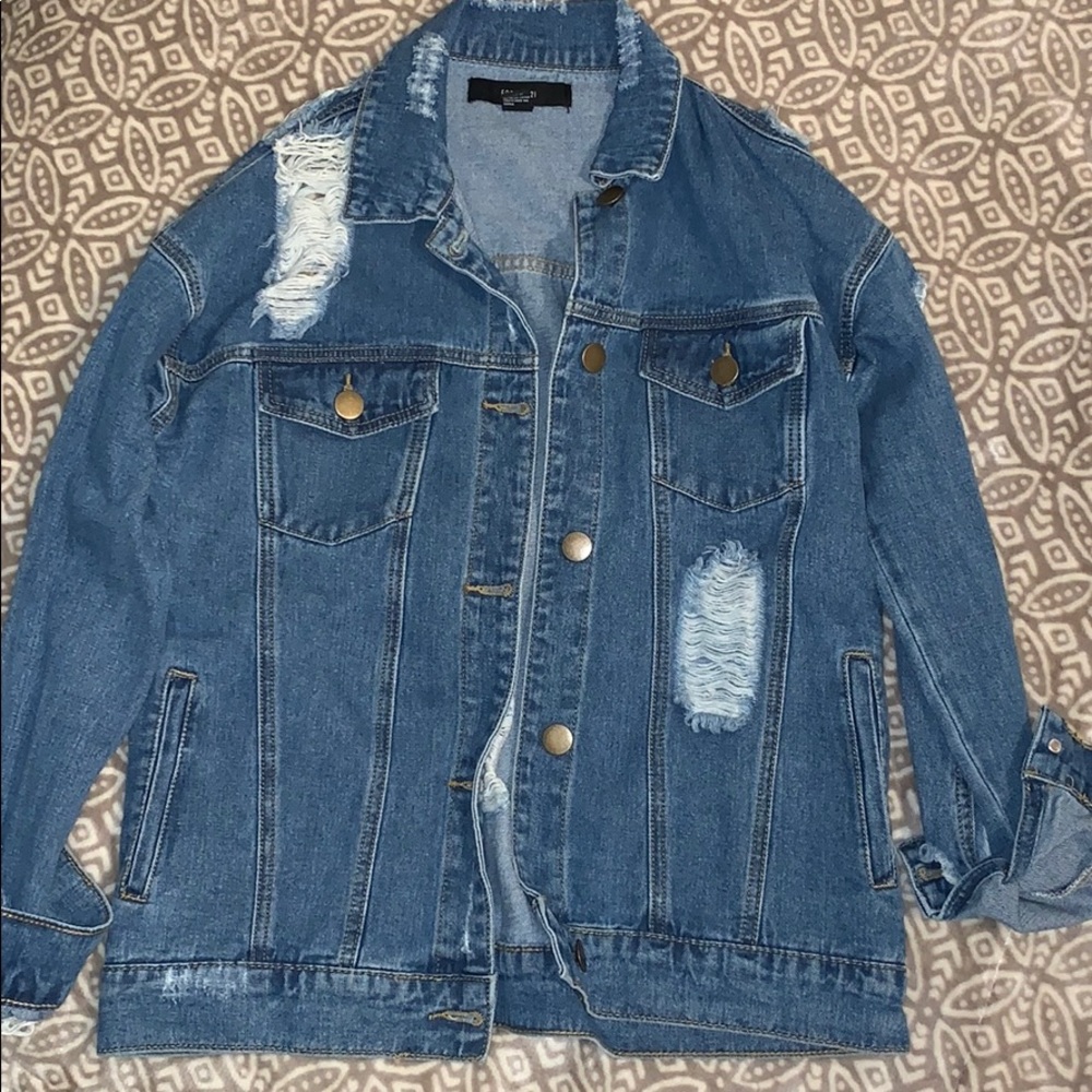 Distressed Jean Jacket